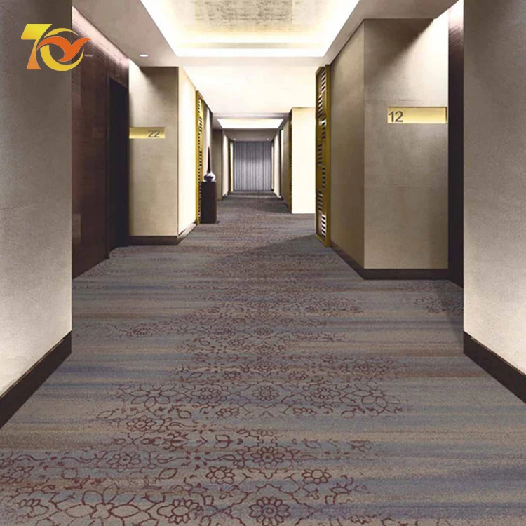 Customized Modern Printed Carpet  Non Slip Nylon 1100g Hallway Stair Runner Rug Sigital Printed Carpet