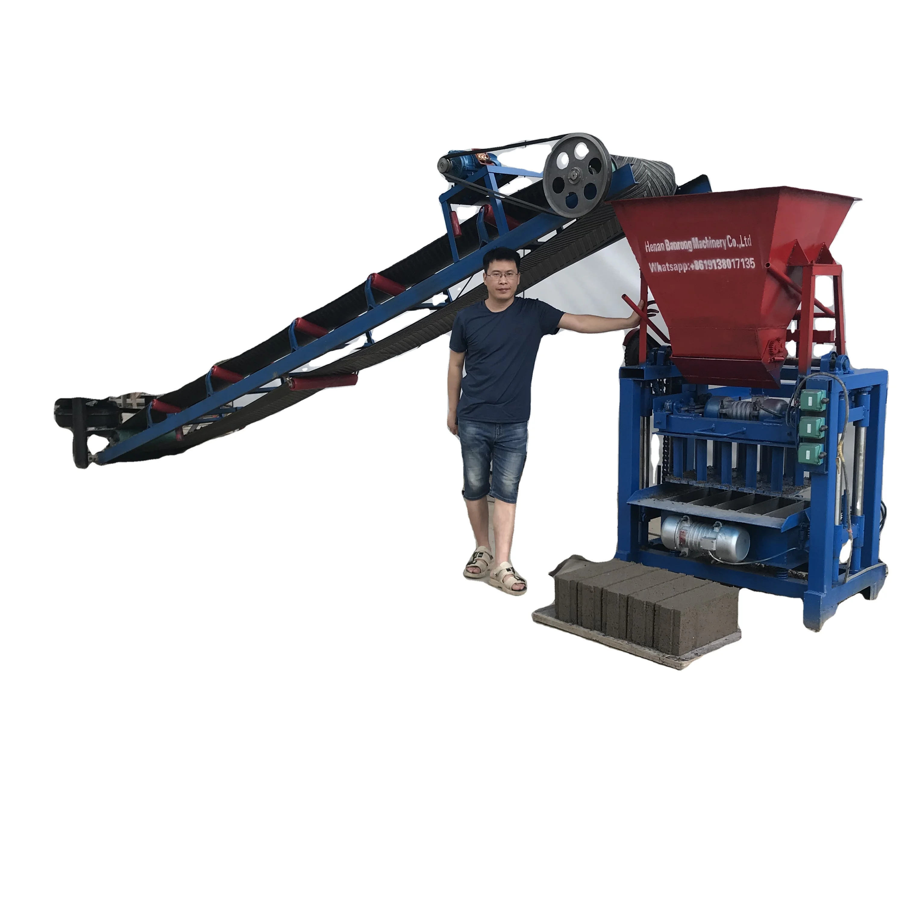 Professional Manufacture Of Concrete Block Brick Making production line In China BR4-35