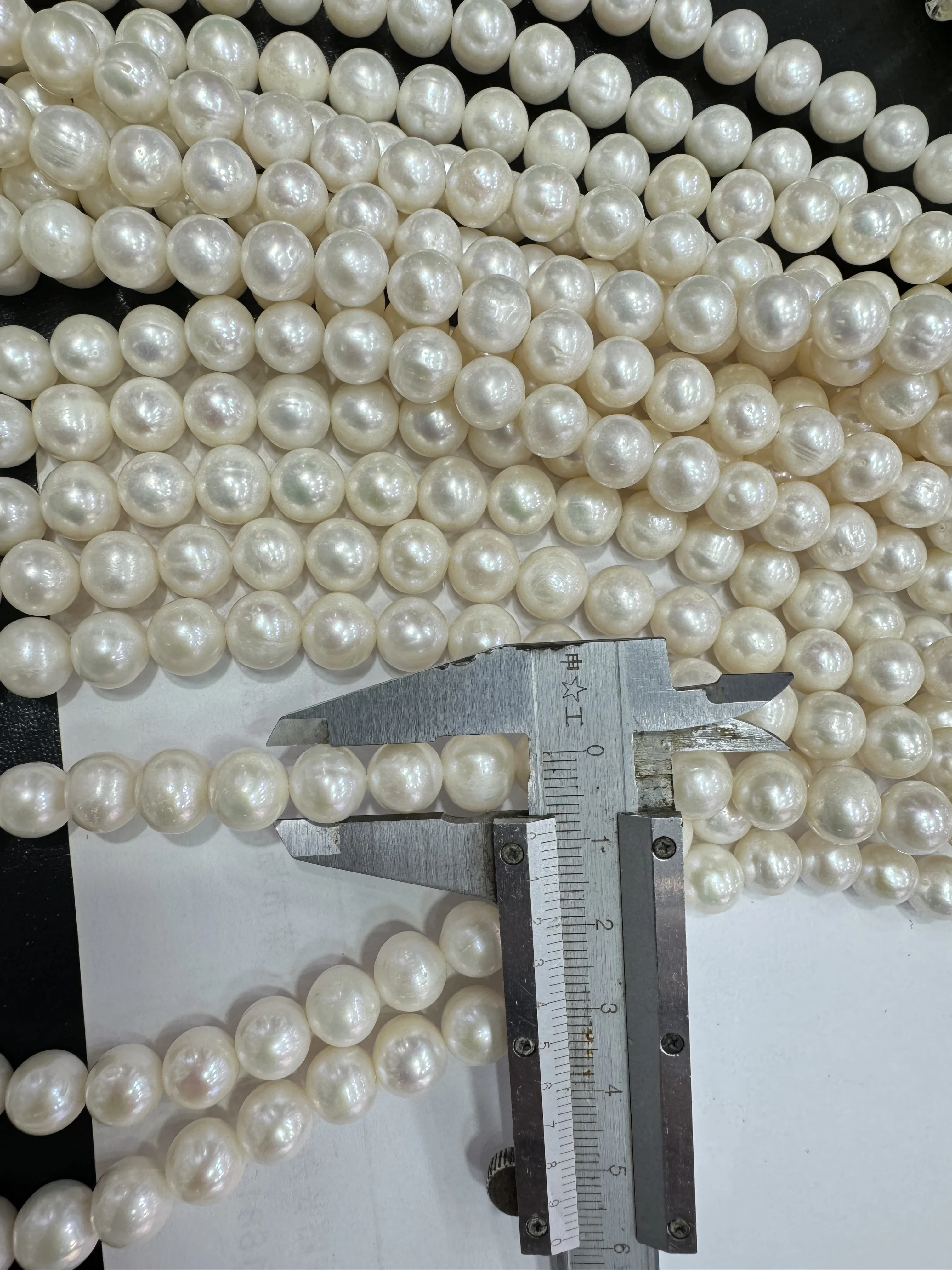 Wholesale 9mm-10mm high quality freshwater round pearl  loose pearl strands for fashion jewelry making