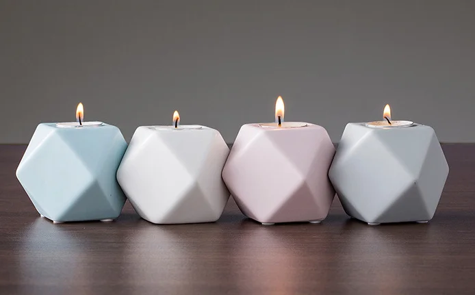Modern and luxurious style china home decor wholesale special hot selling nordic handmade ceramic candlestick