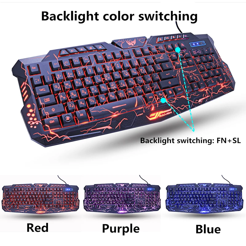  2021 Проводная игровая клавиатура RGB для ПК компьютерная мультимедийная профессиональных геймеров