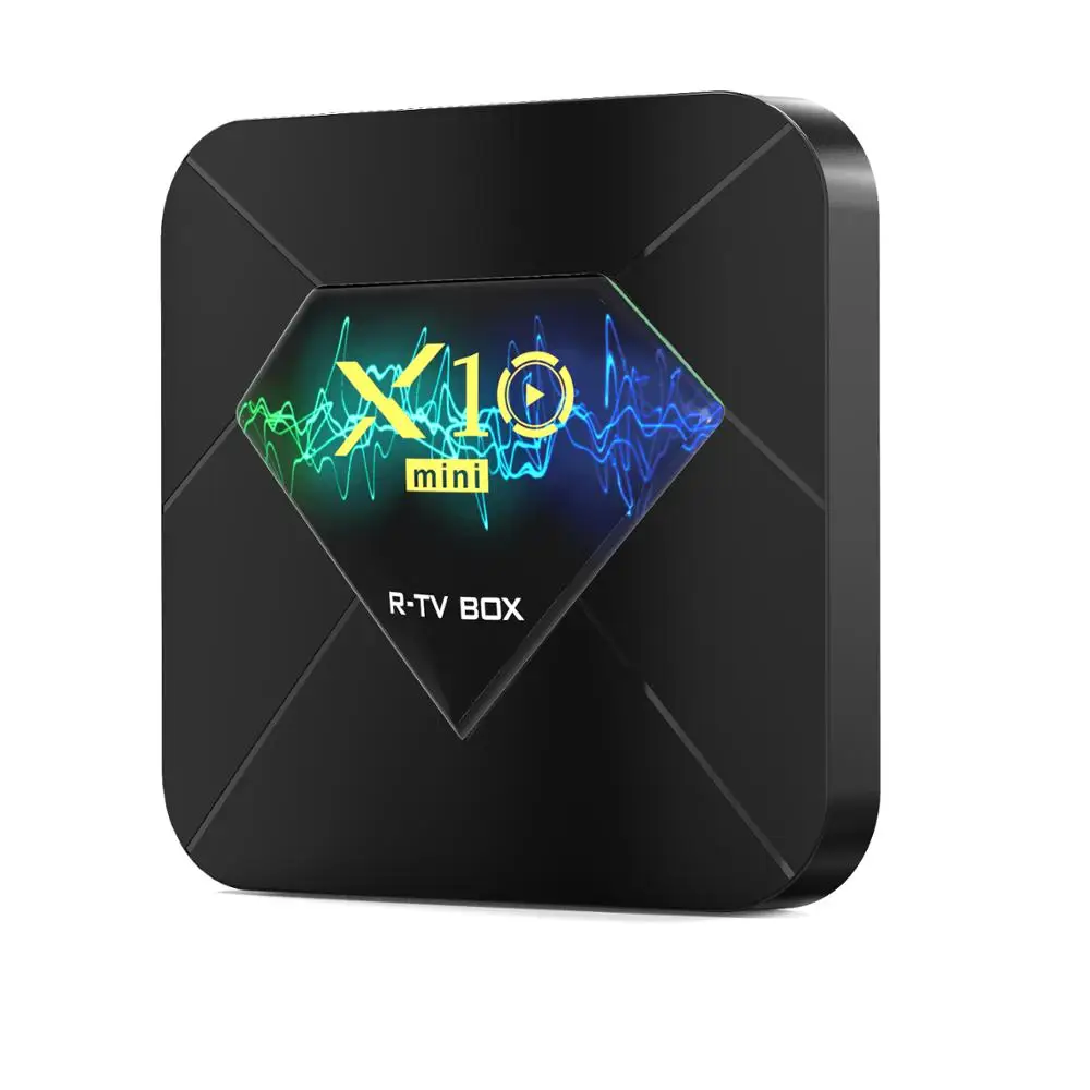 New TV BOX Android 10.0os support BT 2.4g Wifi R-TV BOX X10 MINI