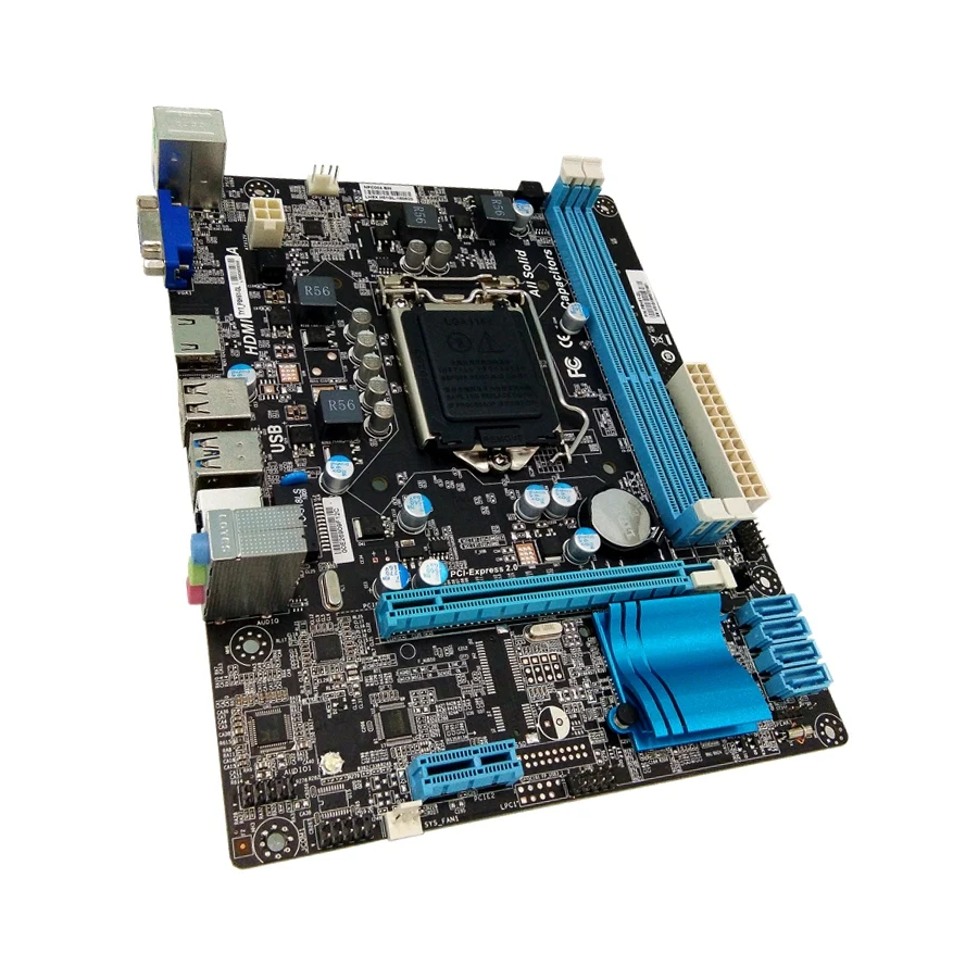 PCWINMAX OEM H61 LGA1155 Support 3rd Gen i3 i5 i7 Processor 16GB Dual Channel DDR3 Desktop Motherboard