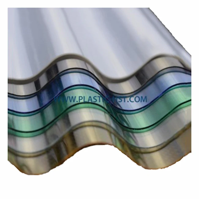 HUASHUAITE 3mm 6mm plastic extrusion polycarbonate corrugated solid sheet for building roofing