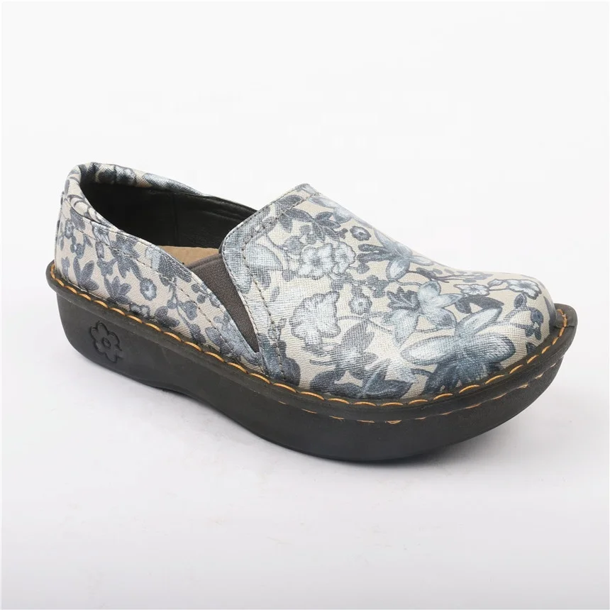 Ladies comfortable women shoes and mary jane slip resistant flat clog