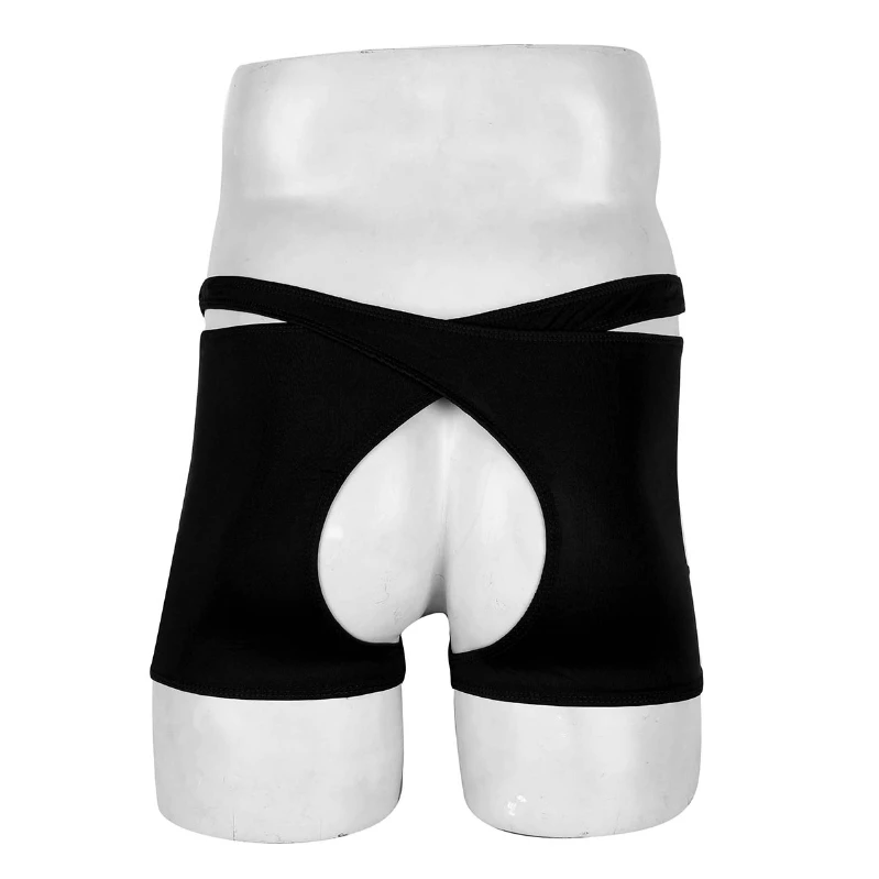 Дешевое сексуальное мужское нижнее белье с открытой промежностью, трусы-боксеры, нижнее белье без косточек