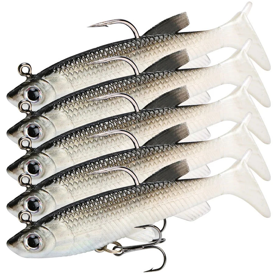 Winter Fishing Lures Pike Soft Lure Silicone Bait Lead Jig Fish With Hooks Artificial Baits Fishing Tackle