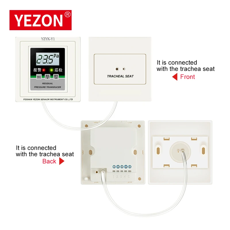 Differential Pressure Sensor 100pa  High Precision LCD Display Air Difference Pressure Transducer 86 pressure controller