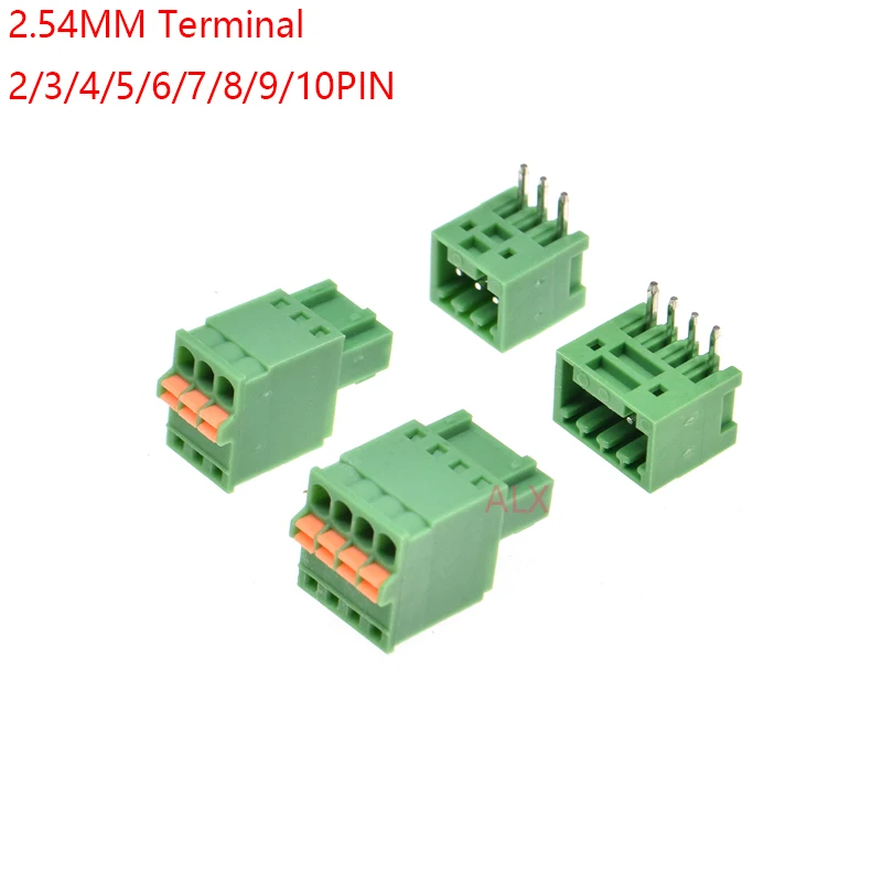 
2EDGKD 2/3/4/5/6/7/8/9 pin pluggable terminal block connector 2.54MM pitch PLUG   Straight PIN HEADER 2p 3p 4p 5p 6p  (62367338689)