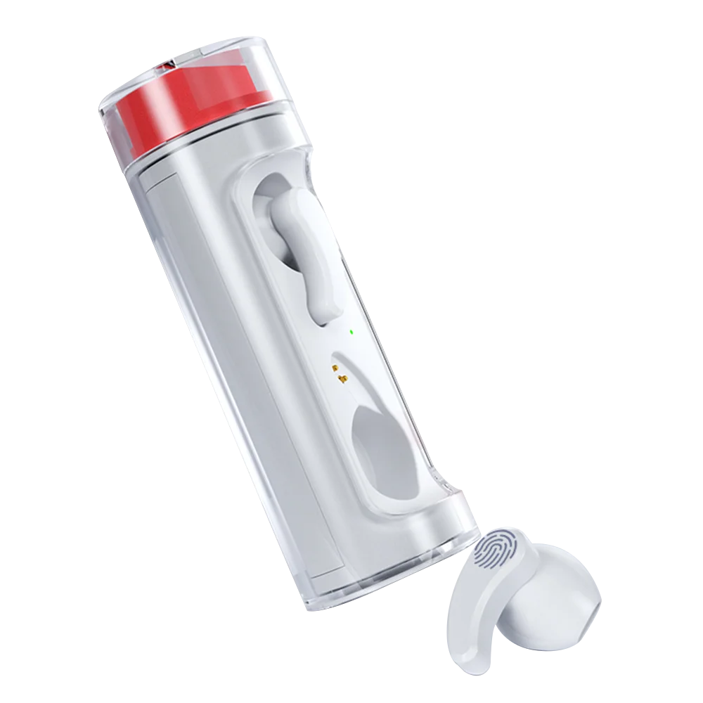 Hot Selling New Design Bluetooth 5.3 Wireless Earbuds with Wireless Charging Case TWS Earphone Mini Rotating Capsule Headset