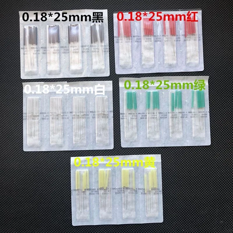 Colored plastic handle Disposable Facial Cosmetic acupuncture needles