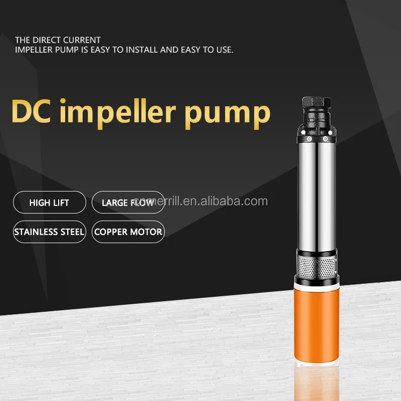 In-built Dc 12V 24 V 60V Deep well water pump screw pump