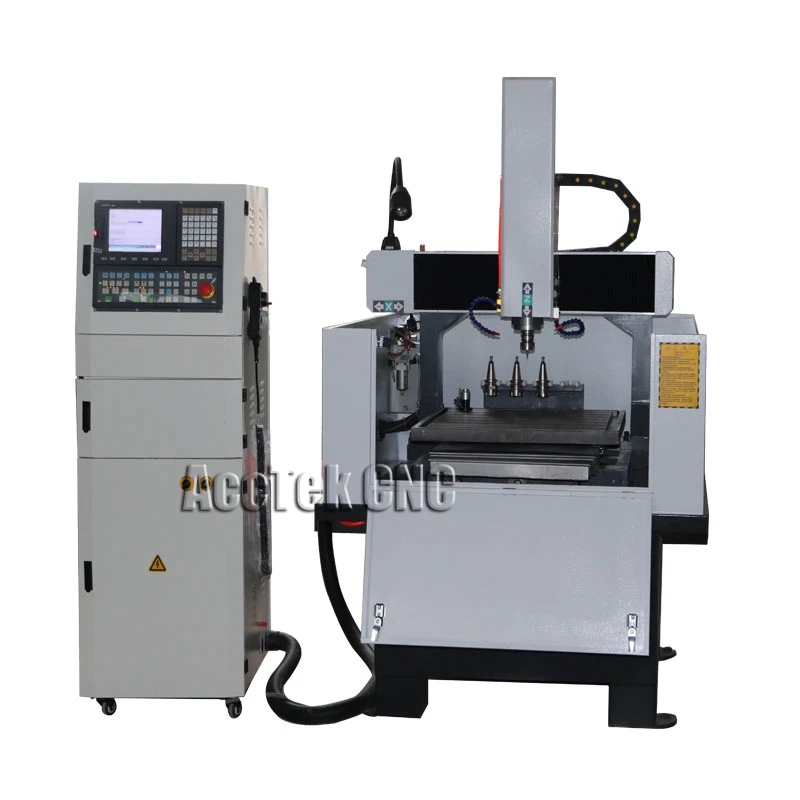 Metal mold cnc making machine mini cnc router steel aluminum cnc cutting machine atc AK6060C