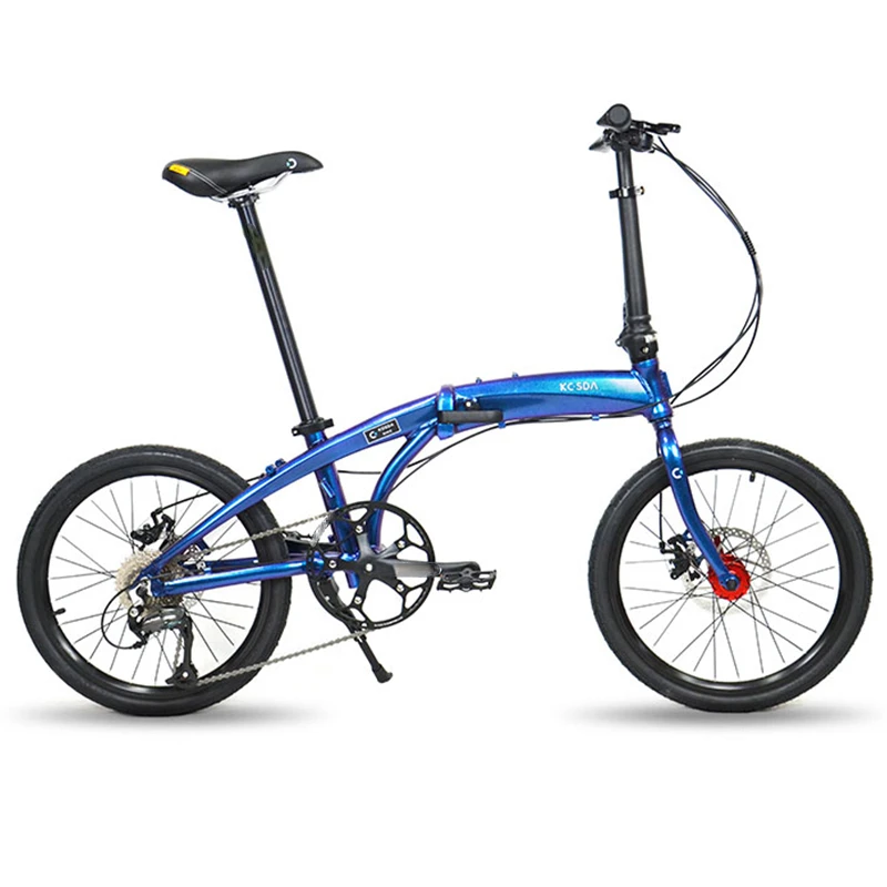 Folding bike KOSDA 20 inch 6061 aluminum alloy super light stem MINNI9 speed  road bike mountain bike folding bicycle