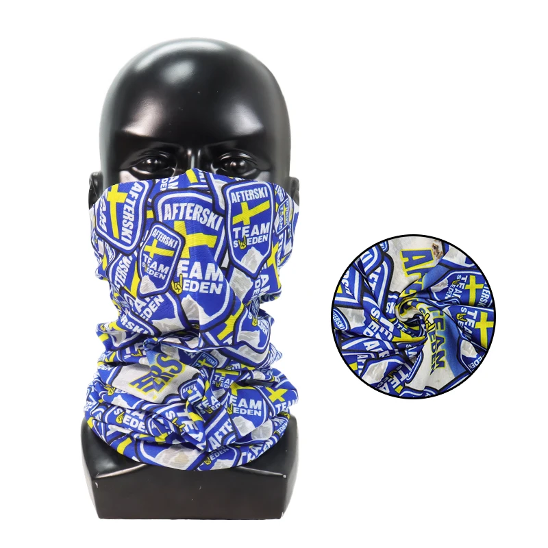 2024 fashion Seamless Tube Headwear Polyester Microfiber Skull Bandana