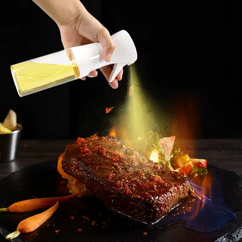 200/300/500ML Household kitchen Press-type BBQ Oil Spray Bottle Edible Olive Oil Spray Dispenser Bottle Sprayer For Cooking