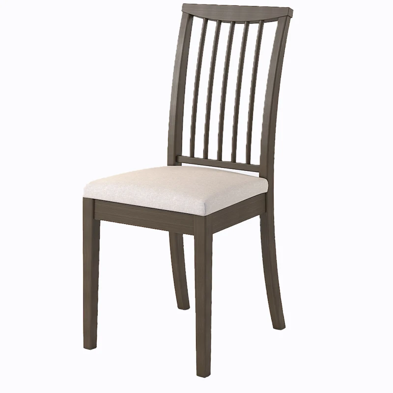 Pu leather back seat Accent design classic stacking chair beech wood restaurant Cane dining chair