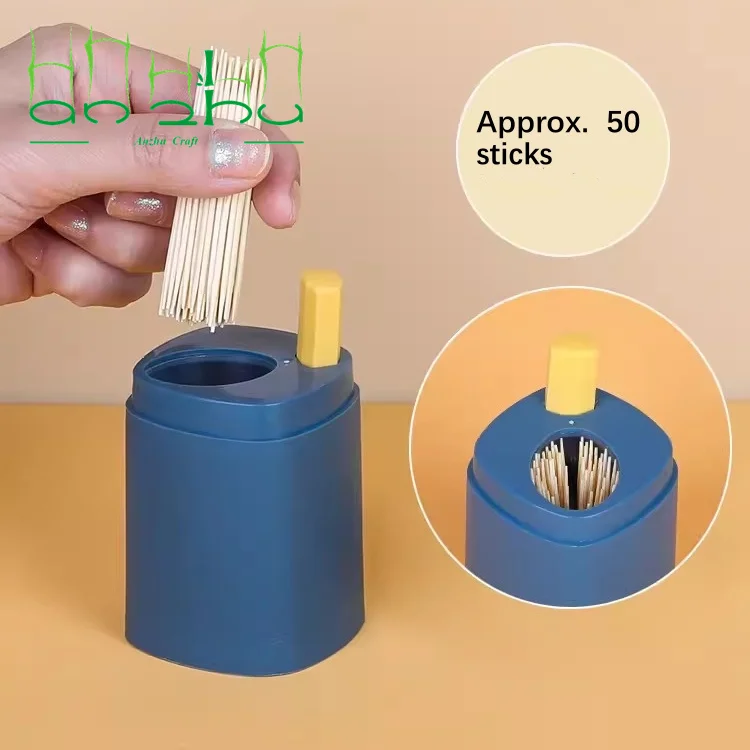 Bamboo Toothpicks Disposable Natural Fruit Double-Headed Tooth Stick Family Restaurant Nursing Tool Portable