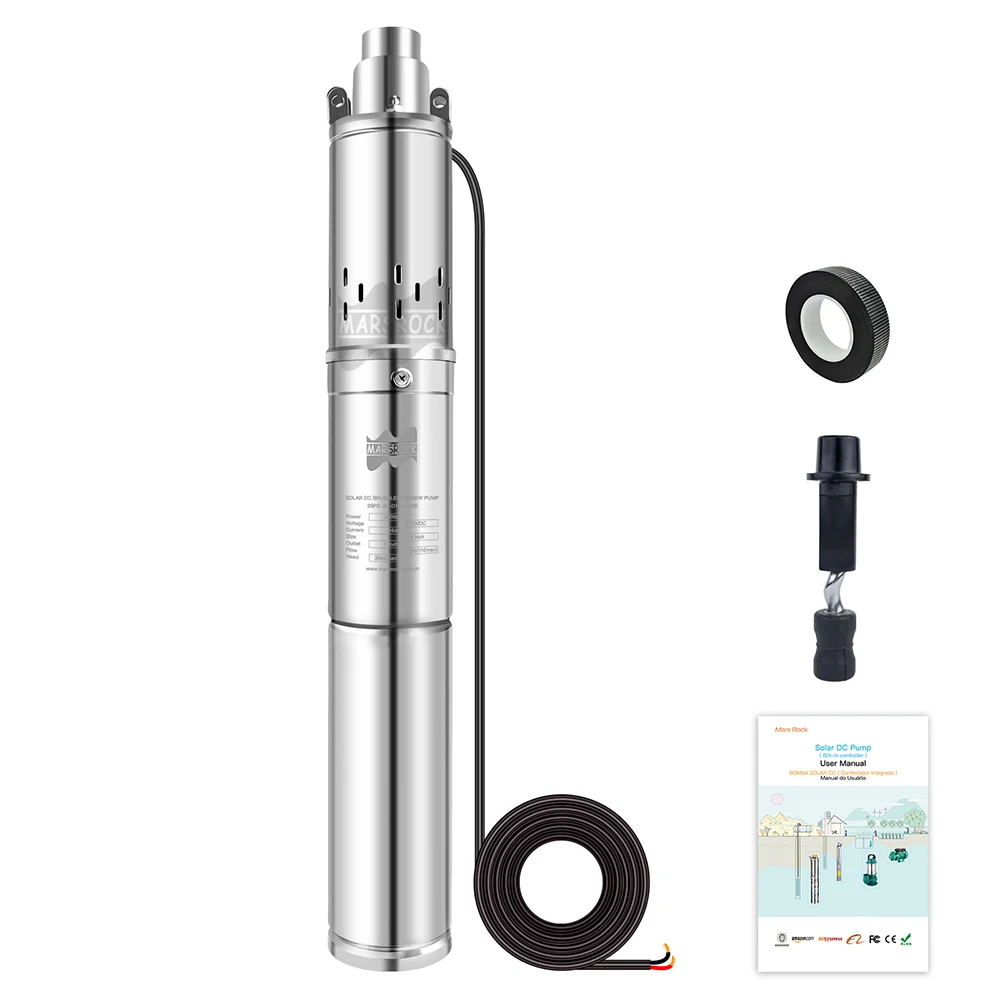 3inch 2T/h 35m~100m 150W 370W 500W 750W pompe solaire solar water pump for agriculture