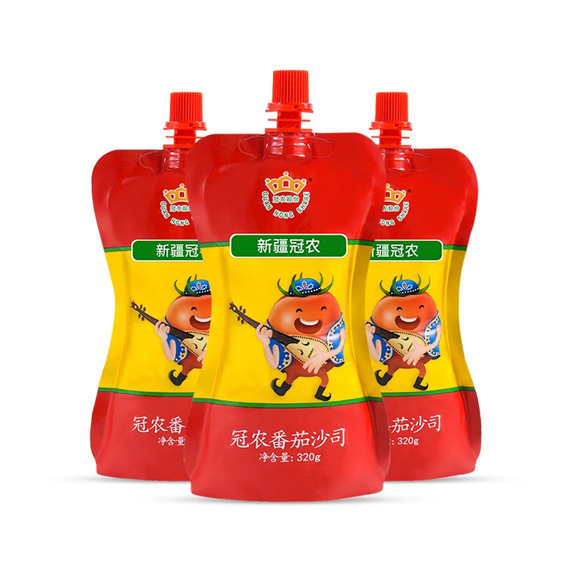 YIYANG Reusable Tomato Sauce Doy Pack Bag Standing Up Envase Doypack Food Spout Pouch 500Ml Wholesale
