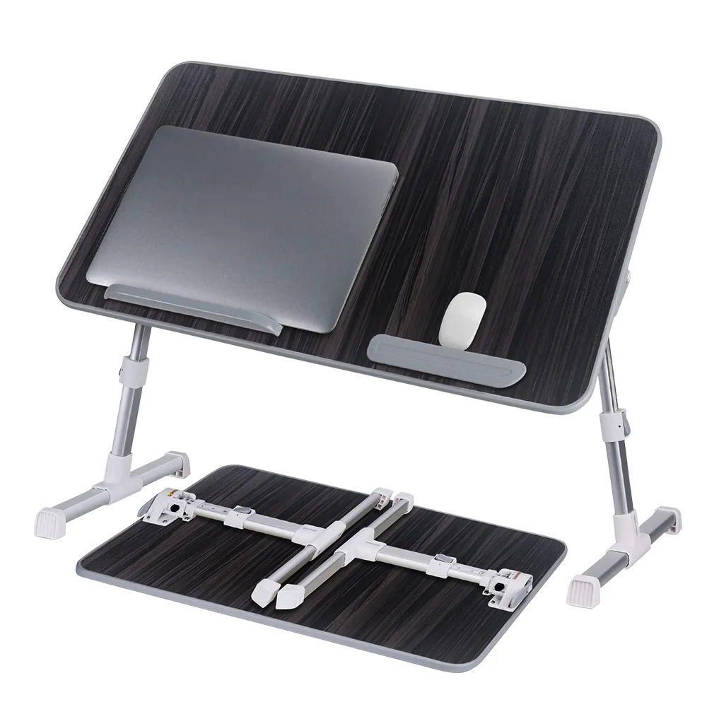 Portable Adjustable Aluminum Laptop Desk Light Weight Ergonomic TV Bed Lap Tray Stand Up Lap Table