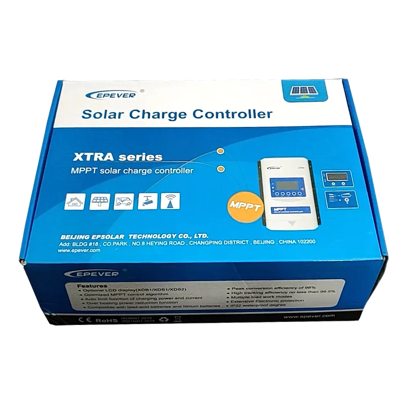 XTRA3415N-XDS2 12/24/36/48V MPPT Solar Charge Controller with optional LCD display