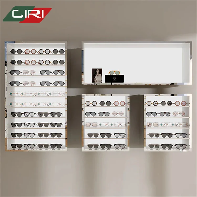 CIRI Eyewear Wooden Counter Cabinet Rack Interior Sunglasses Display Trays Glasses Display Cabinet Spectacles Display Case