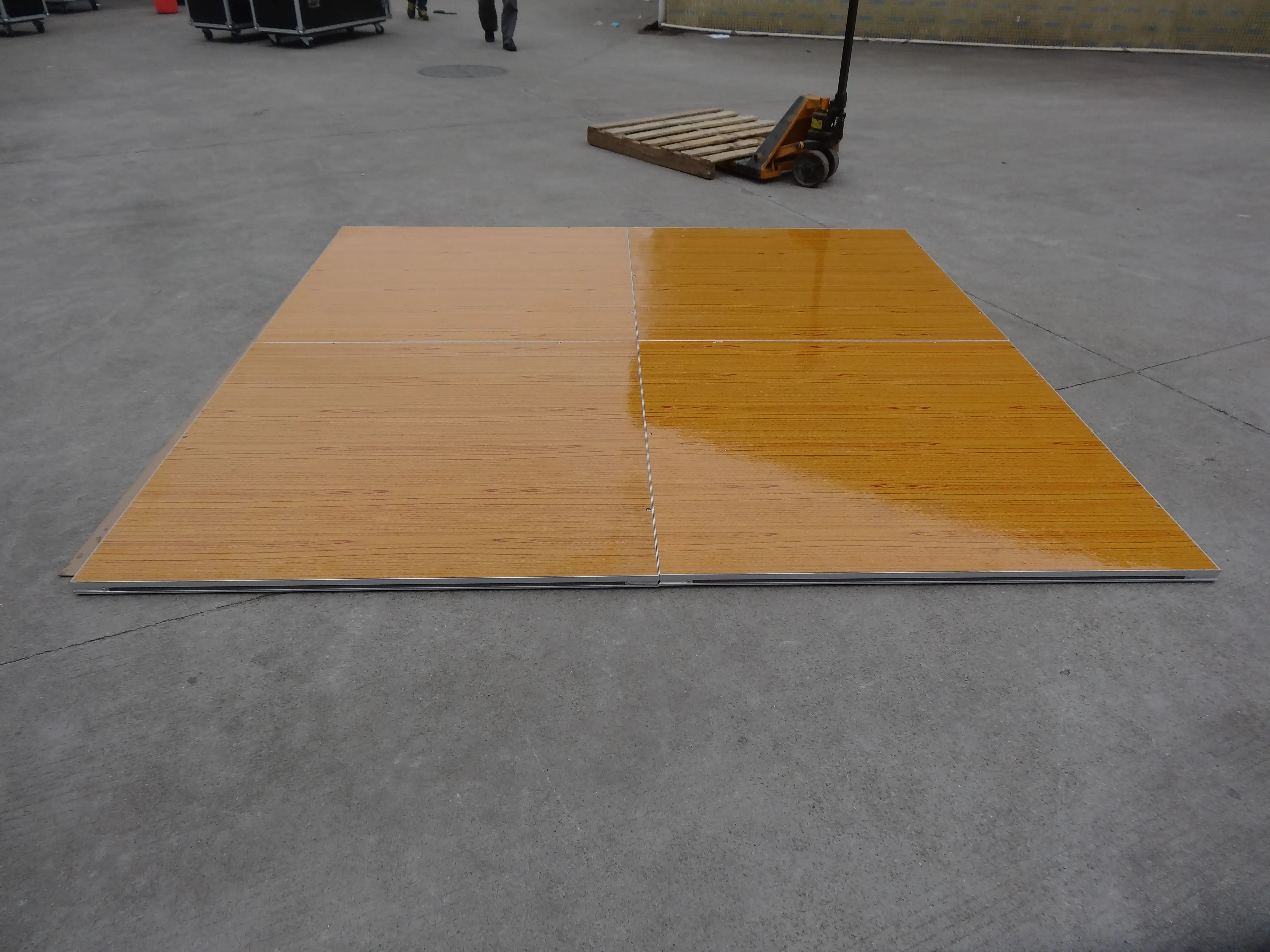 Pear yellow wooden dance board portable floor indoor ballroom dance floor