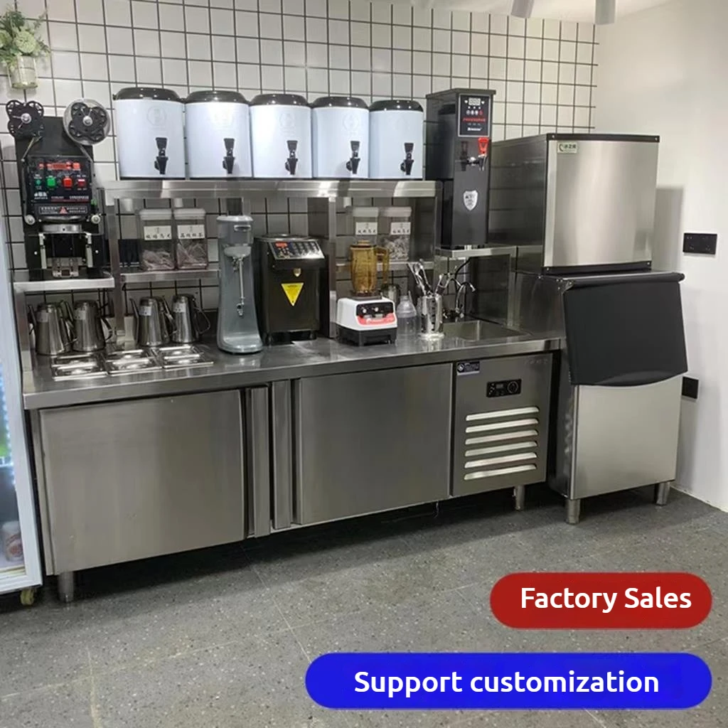 Commercial New Design Bubble Tea Bar Counter Full Boba Tea Machine Set for Restaurant and Food Shop Milk Tea Application