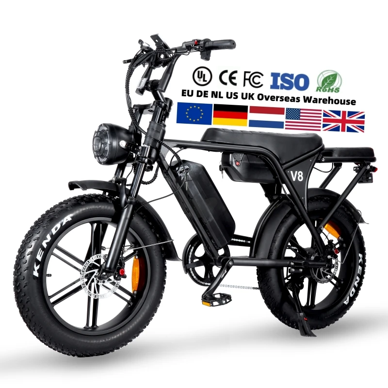 Ouxi V8 1000 Вт 750 Электрический велосипед горный электровелосипед 48 В 15 А/ч съемный литиевый аккумулятор 4 0 толстые шины Ebike Beach Cruiser Bike