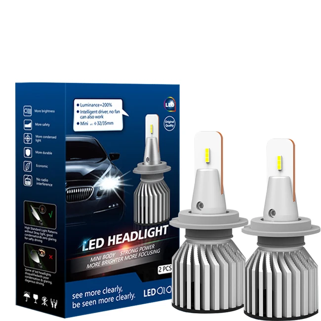 C319 LED kits electric car led xenon hid kit 6000K 6000LM factory led headlights