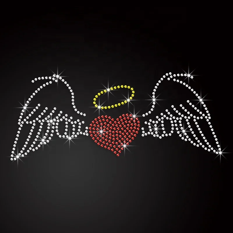 Full Zip Up Hoodie Custom Rhinestone Spread The Wings Glitter Rhinestone Iron On Custom Iron Rhinestone Transfer