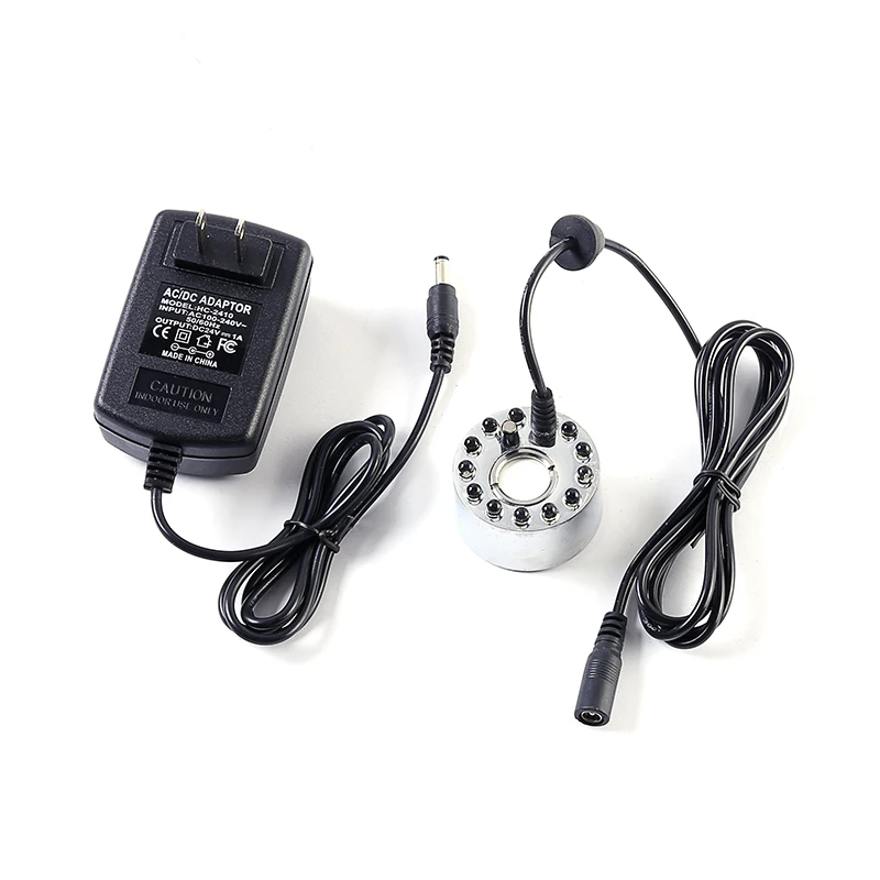 Halloween Decor LED Mist Maker Fogger Ultrasonic Atomizer Air Humidifier Water Fountain Fog