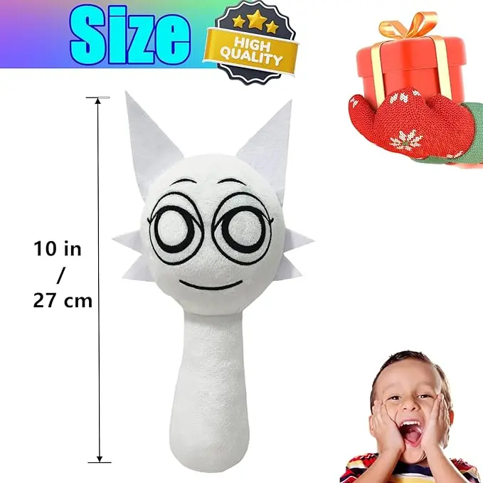 Sprunki Plush 10' Sprunky Wenda and Gray Plushies, Sprunk Soft and Funs Stuffed Toys Dolls for Fans and Friends Birthday