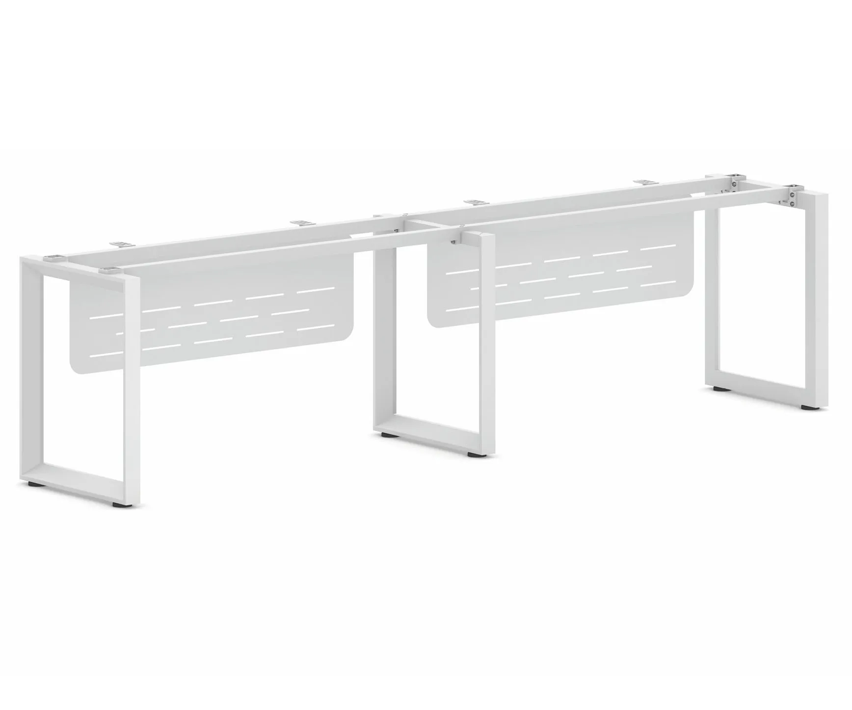 Chinese Furniture Leg Face To Face 2 Person Workstation Table Frame Bench Square Leg Pipe Steel Office Table Leg