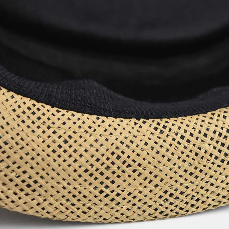 Wholesale Fashion Lady Fedora Trilby Plaid Gangster Cap Straw Panama Hat Men Women Spring Summer Autumn Beach Paper Jazz Hats