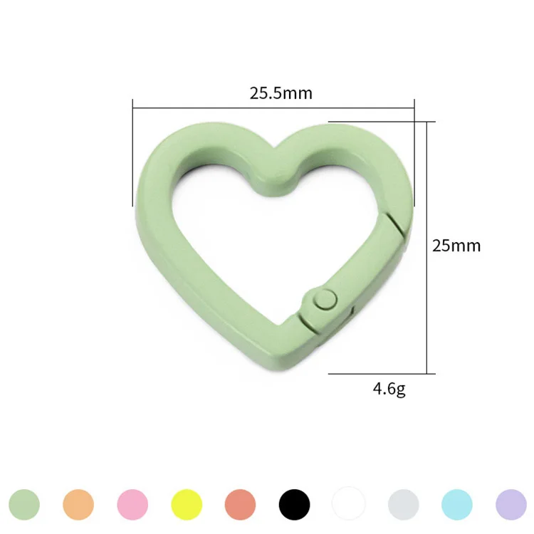 YYX custom heart small locking key carabiner clip climbing snap hook