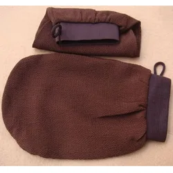 Горячая Распродажа, перчатка-скраб для ванны с марокканским Хаммам, отшелушивающая Массажная перчатка для тела и лица, отшелушивающая перчатка для ванны и душа, полотенце