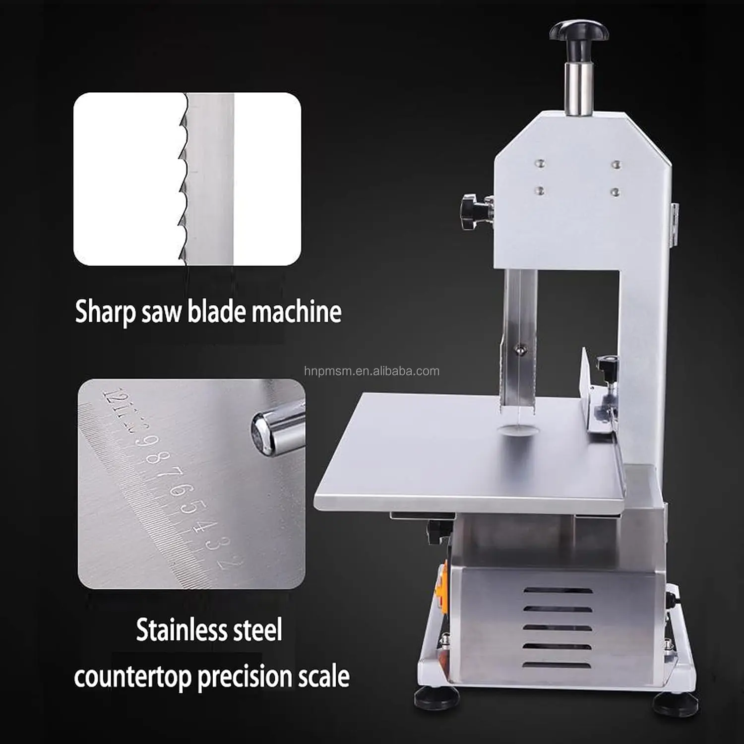 Bone and Meat Cutting Machine Butcher Electric Bone Saw Meat Band Saw Blade Industrial Meat Cutter and Frozen Food Slicing Tool