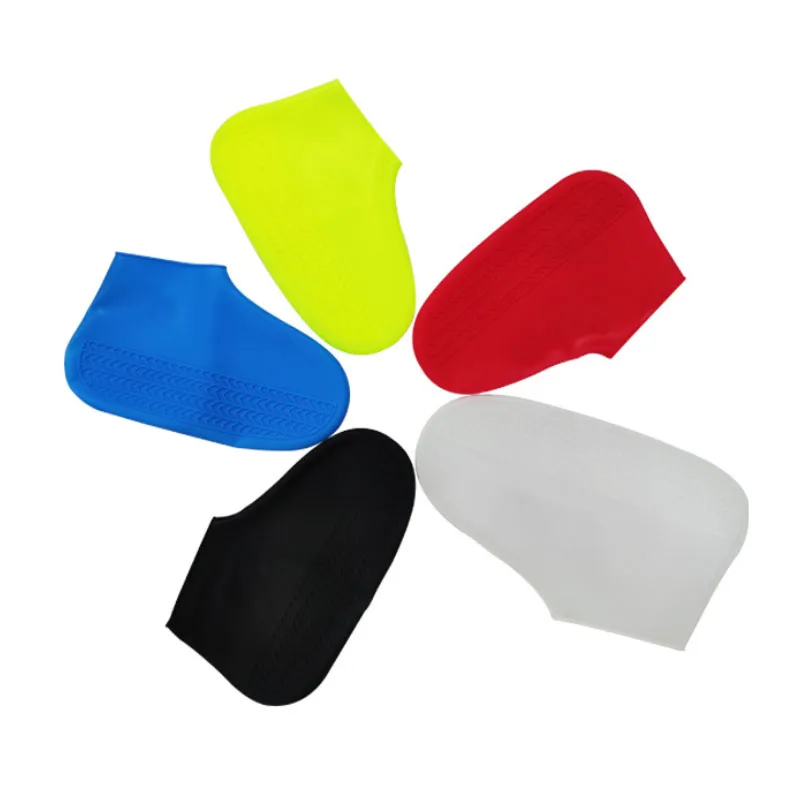 Reusable Latex Waterproof Rain Shoes Covers Slip-Resistant Rubber Rain Boot Overshoes S/M/L