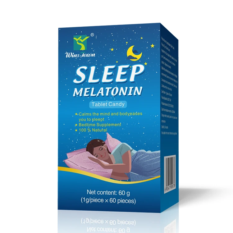 Sleep Melatonin tablet Candy healthy asleep organic herbal supplement improve immunity power mind relieve nourish natural tablet