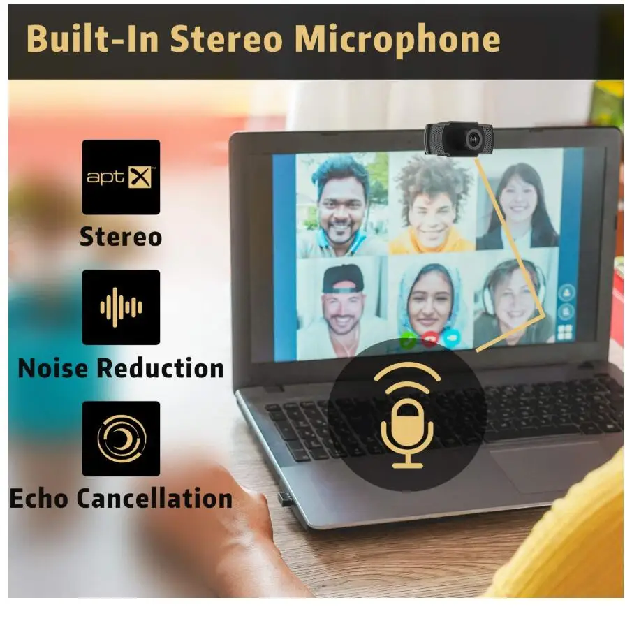 Веб-камера Kaysuda CA900 с микрофоном 1080P USB 2 0 1920x1080 150