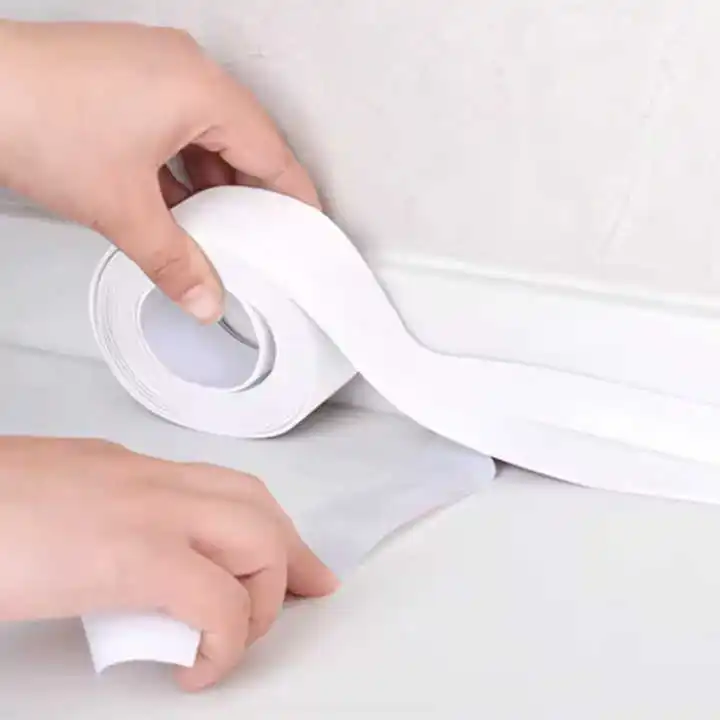 Tile Gap White Sealing Strip Kitchen Caulk Flexible Waterproof Sealing Tape Self Adhesive Caulk Sealant Tape