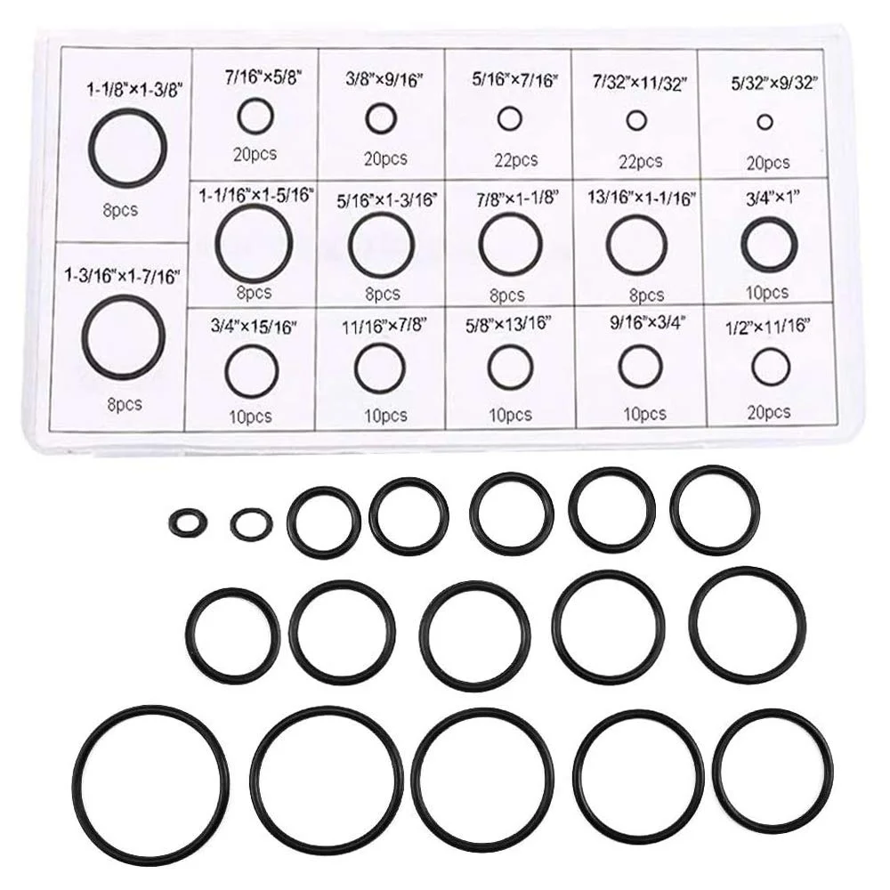 Wholesale 222pc o-ring assortment Rubber O-Ring Washer Gaskets Seal Assortment Kit for plumbing and auto repair