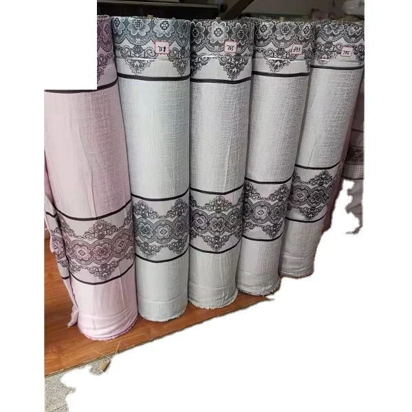 hot sale wholesale beige shading jacquard luxury curtain window width 280cm stock lot fancy fabrics blackout