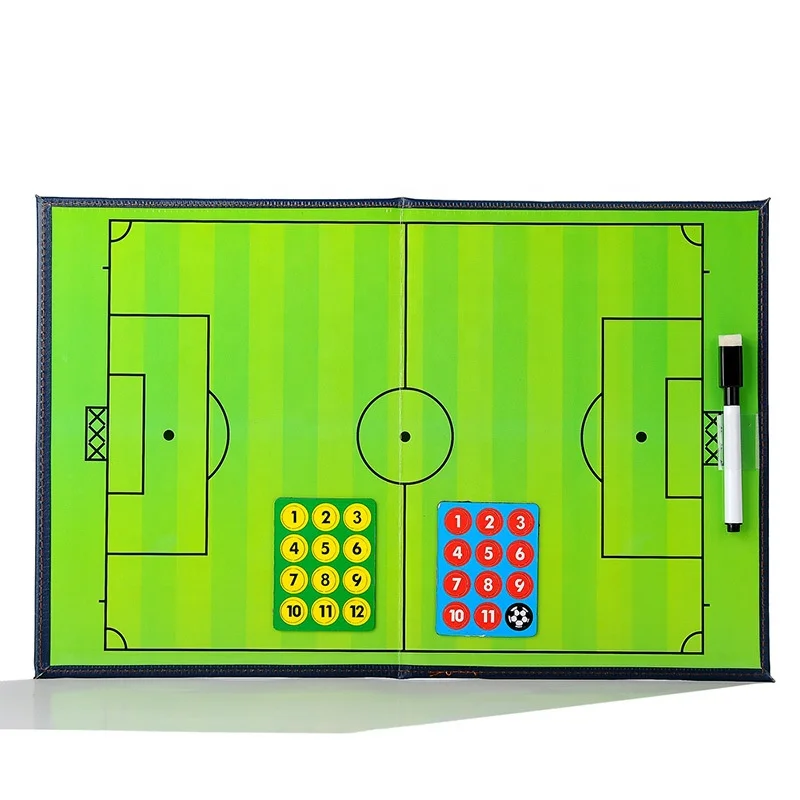 
Foldable Magnetic Soccer Referee Tactical Football PVC Clipboard Coaching Board 