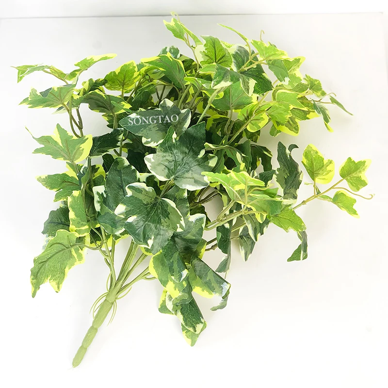 Small Pot Mini Tabletop Artificial Ivy Plant Greenery Decoration for Home or Office