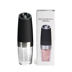 Amazon Hot sale Automatic Gravity Battery Operated Electric Salt and Pepper Grinder Pepper Mill