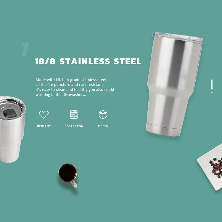 Powder Coated Termos 30oz Vacuum Insulated Stainless Steel Tumblers