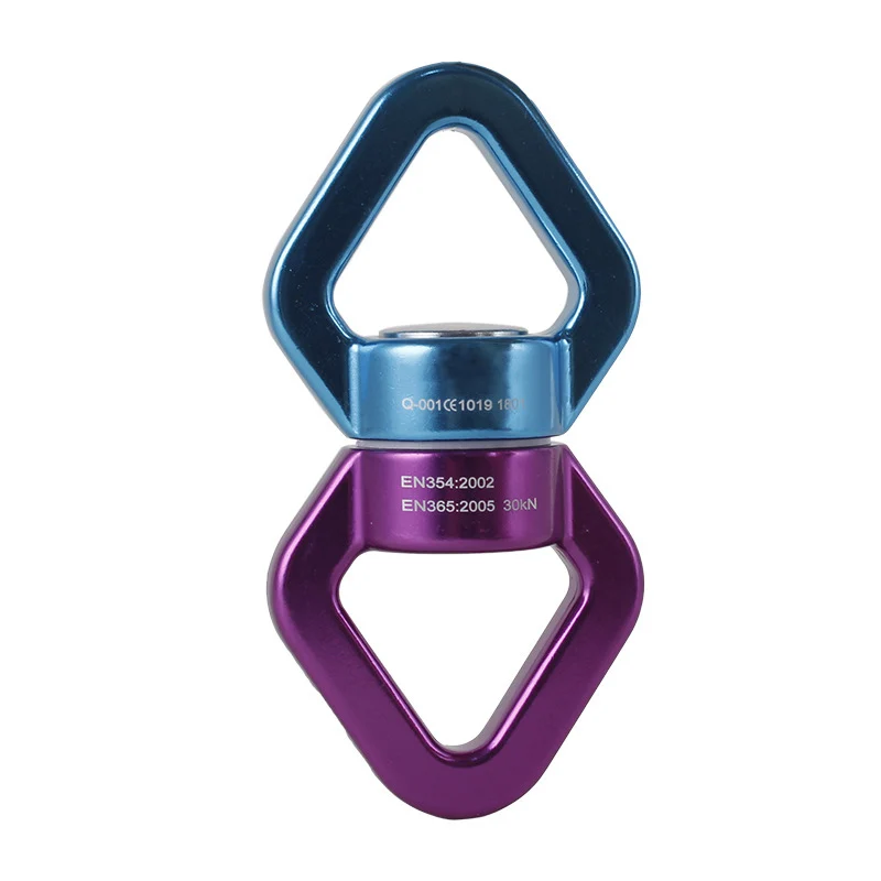 30KN Aviation Aluminum Alloy Swivel Swing Device Safety Carabiner For Yoga/Hammock